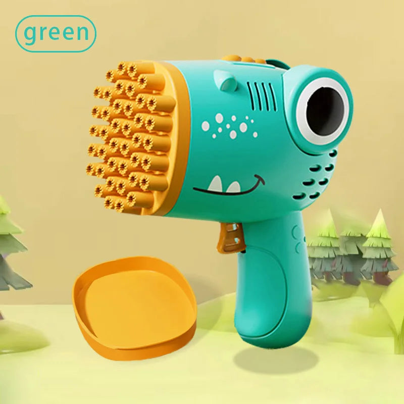 Dinosaur Electric Bubble Gun